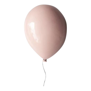 Contemporary Pink Ceramic Balloon Sculpture by ArtArsouf - Medium Size