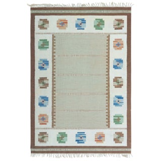 Doris Leslie Blau Mid-20th Century Swedish Flat Weave Rug For Sale