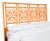 This headboard features classic Rattan design in a geometric pattern. Constructed of solid rattan and hand bound with...