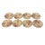 English Mid Century J & G Meakin Tudor Roses Cream & Burgundy Ironstone Salad Plates - Set of 8 For Sale - Image 3 of 7
