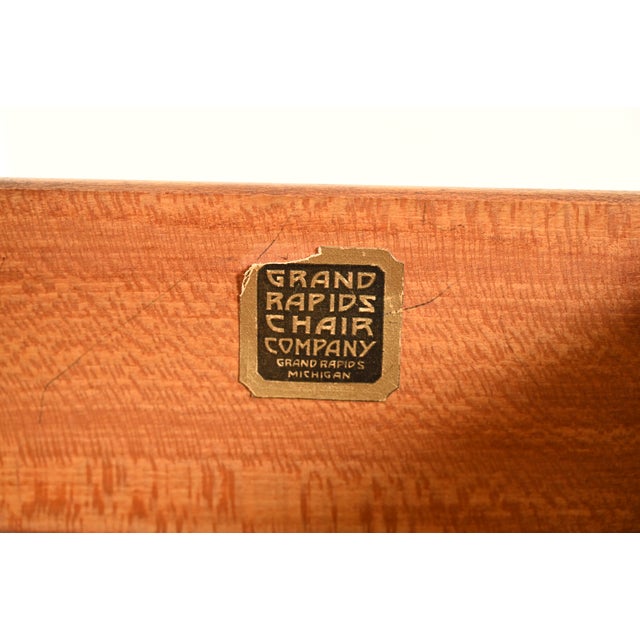 Grand Rapids Chair Co. Antique Victorian Carved Walnut Slant Front Writing Desk, Circa 1930s For Sale - Image 13 of 15