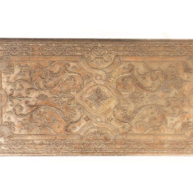 A Large Very Unusual 19th Century English Silver Gilt Gesso Console/Side Table. This lovely table was conceived in the...