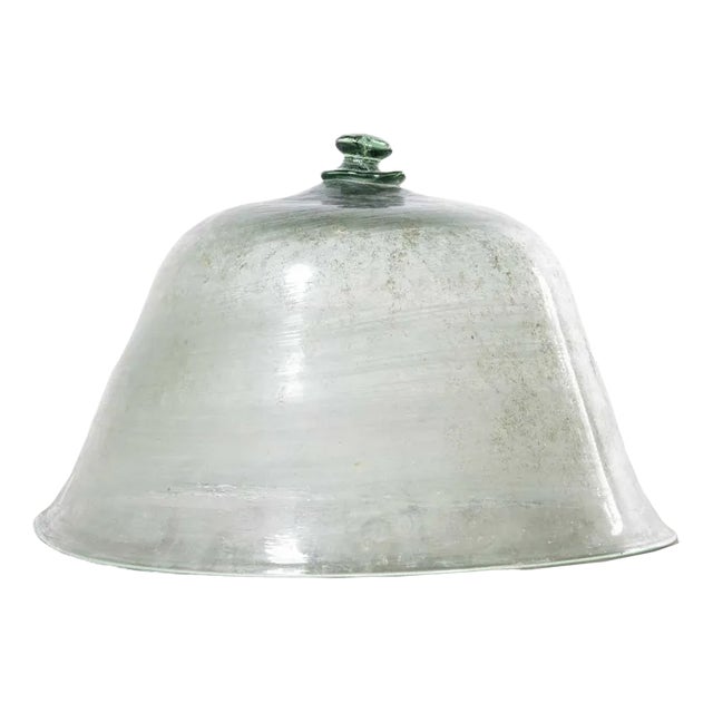 19th Century French Mouth Blown Glass Cloche For Sale