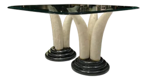 Maitland-Smith Faux Tusk Coffee Table in Tessellated Stone Philippines