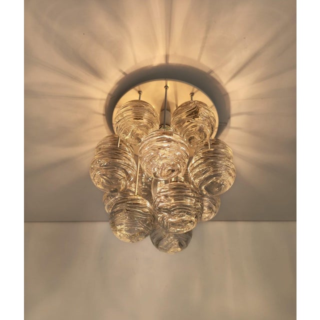Mid-Century Snowball Sputnik Glass Flush Mount from Doria Leuchten, Germany, 1970s For Sale - Image 16 of 18