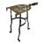 Antique Brass and Iron Fireplace Standing. Trivet For Sale