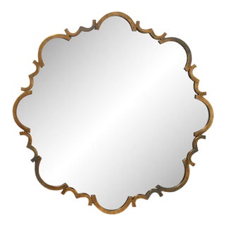 Jamie Young Saint Albans Mirror in Brass For Sale