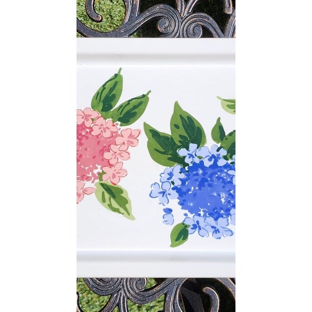 Tiffany and Co. 2000s Tiffany & Co. Hydrangea Serving Platter For Sale - Image 4 of 9