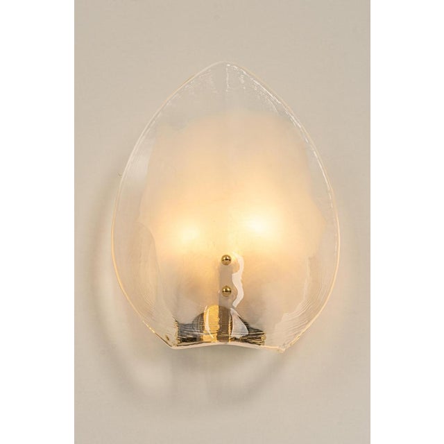 Brass & Murano Glass Wall Lights from Kalmar, Austria, 1970s, Set of 2 For Sale - Image 3 of 15