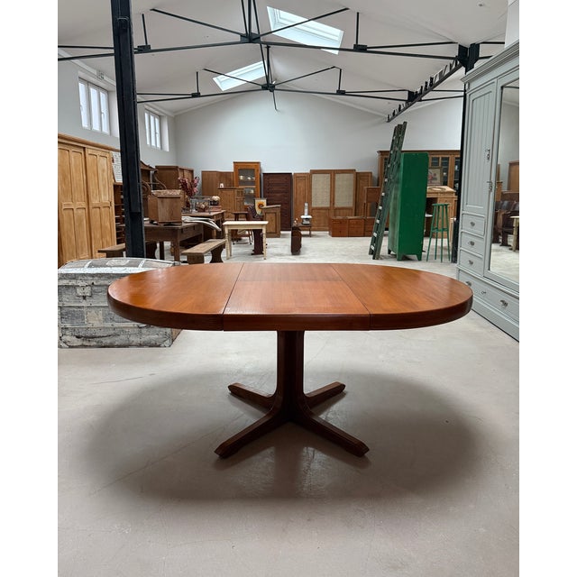 Round Extendable Table from Baumann, 1960s For Sale - Image 9 of 15