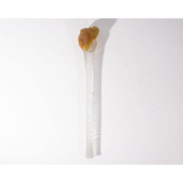 Contemporary Art Glass Head Scepter Sculpture by Stephen Fellerman For Sale - Image 3 of 6