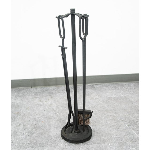 Set of American designed fireplace tools. fully intact and functional.