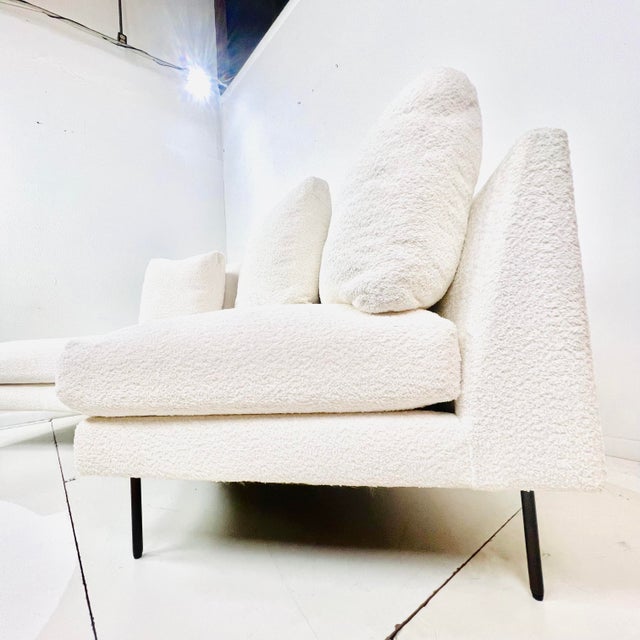 2 Piece Curved "Slice" Sectional Sofa by Thayer Coggin For Sale - Image 10 of 14