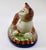 Vintage Staffordshire Recumbent Cat Mantle Statue Figurine Right Facing For Sale - Image 4 of 12