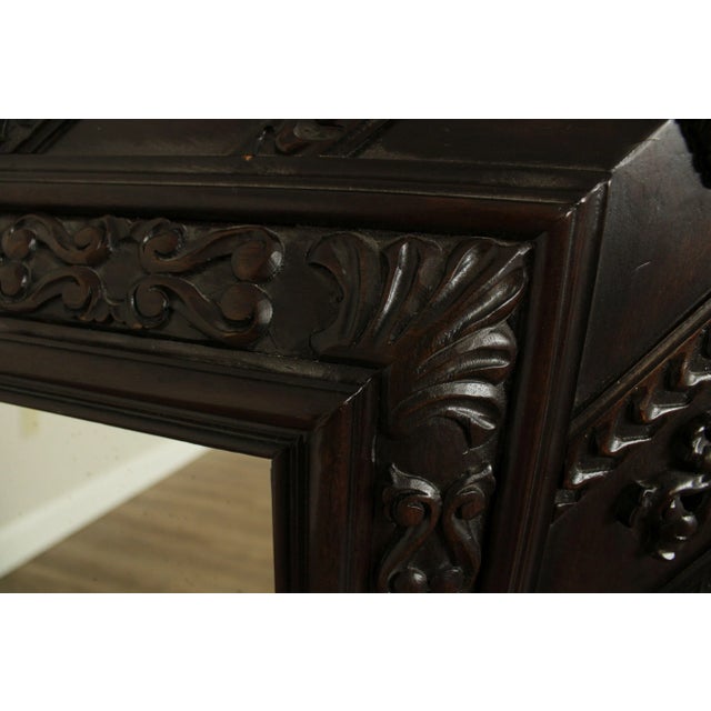 Henredon Ralph Lauren Large Carved Wood Frame Mirror For Sale - Image 9 of 13