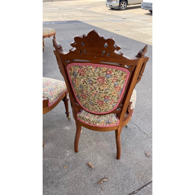 Victorian American Renaissance Revival Style Parlor Set - 5 PCS For Sale - Image 12 of 12