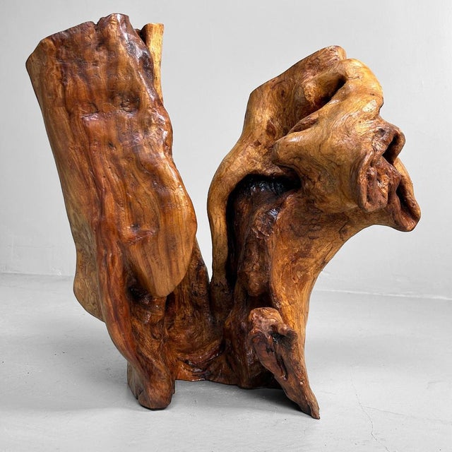 Japanese Tsuge Burl Wood Sculpture, 1920s For Sale - Image 15 of 18