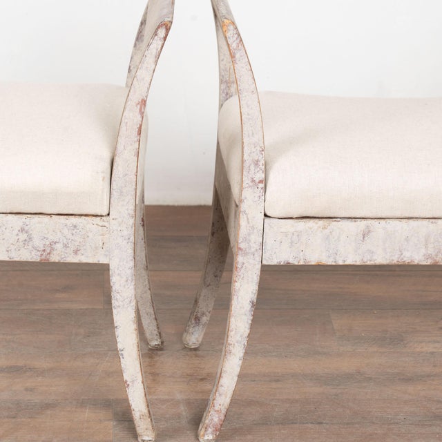 19th Century Swedish Gustavian Pair of Gray Tabouret Stools For Sale - Image 13 of 14