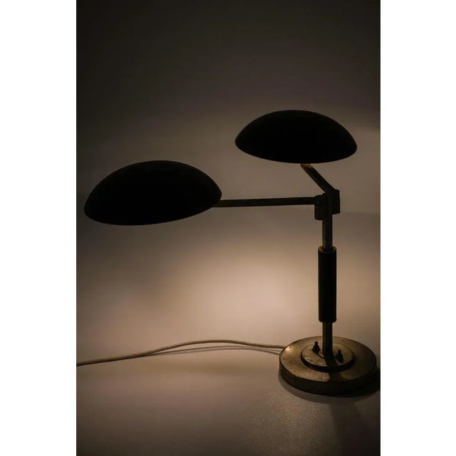 Model 15144 Double Table Lamp from Harald Notini, 1930s For Sale - Image 4 of 9