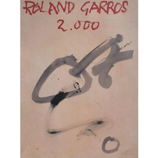 2000 Antoni Tapies Roland Garros Poster For Sale