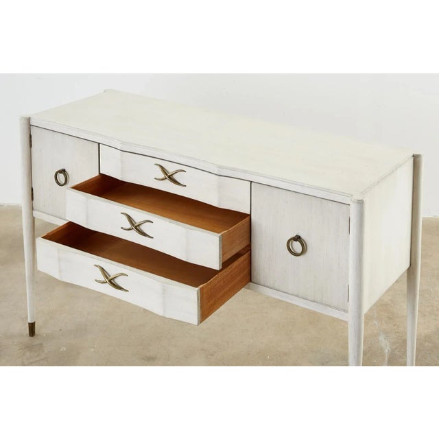 Wood Paul Frankl for Brown-Saltman Lacquered Sideboard Credenza For Sale - Image 7 of 13