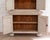 Tall Swedish cabinet in soft grey, two-piece, early‑mid 19th century For Sale In Atlanta - Image 6 of 11
