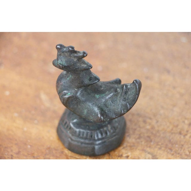 19th Century Antique Burmese Bronze Opium Weight For Sale - Image 9 of 13