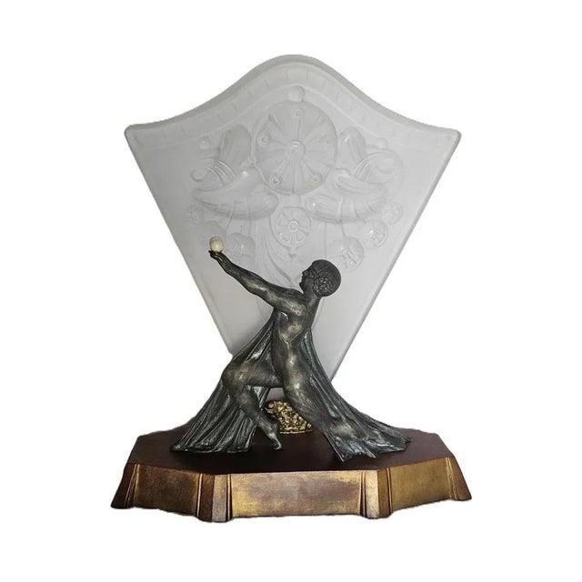 French Art Deco Balloon Dancer Lamp, 1930s For Sale - Image 18 of 18
