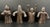 Late 20th Century Set of Four Folk Art Carved Wooden Ghost Sculpture For Sale - Image 5 of 9