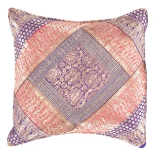 Pasargad DC Sari Silk Square Pillow Case For Sale