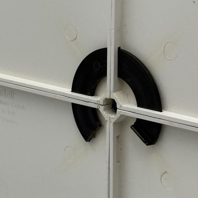 Italian Beige Mirror by Anna Castelli Ferrieri for Kartell, 1960s For Sale - Image 9 of 13