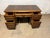 Brown Vintage Hekman Oak Tooled Leather Top Executive Office Desk " For Sale - Image 8 of 14