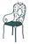 Antique Garden Table & Chairs, Set of 5 in Dark Green Patio For Sale - Image 12 of 15