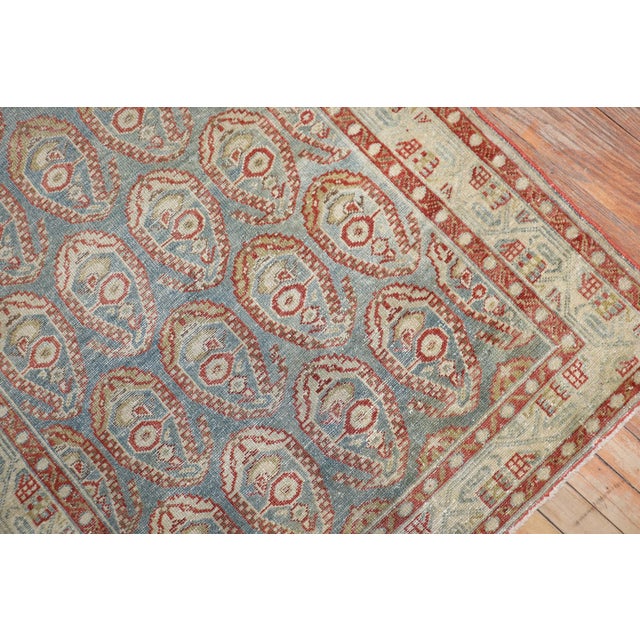 Persian Early 20th Century Zabihi Collection Persian Malayer Paisley Wide Long Runner - 3'5" x 16'7" For Sale - Image 3 of 8