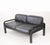 Mid-Century Modern Two-Seater Sofa in Lacquered Metal and Black Leather by Gae Aulenti for Knoll, 1970s For Sale - Image 3 of 7