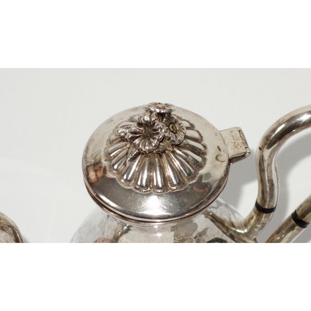 Vintage 800 Silver Coffee Service, 1920s, Set of 3, in Very Good conditions. Designed 1920 to 1949 This piece has an...