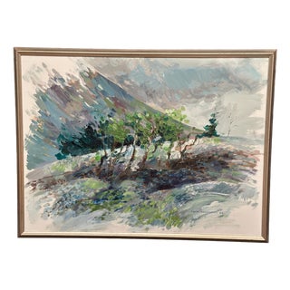 Bengt Andersson Råssbyn, Large Telemarken, Gausta, 1975, Oil on Canvas, Framed For Sale