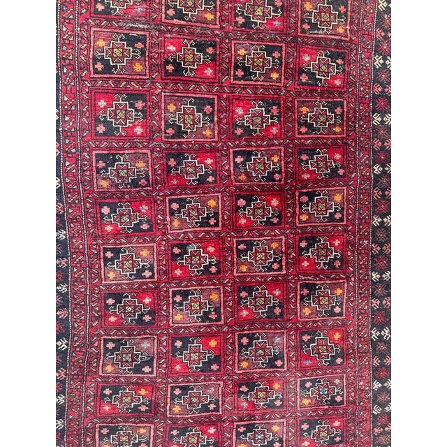 Mid-Century Turkmen Baluch Rug, 1950s For Sale - Image 17 of 18