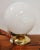 Vintage White Sphere Table Lamp For Sale - Image 4 of 5