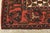 Hamedan Rug 4'3'' X 6'5'' Red Wool Vintage Tribal Hand-Knotted Oriental Carpet For Sale - Image 12 of 15