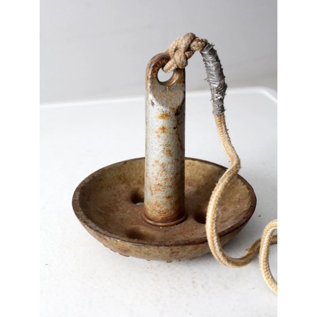 Gold Vintage Roloff Mfg Corp Cast Iron Boat Anchor For Sale - Image 8 of 11