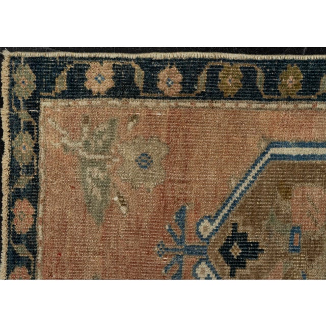 Early 21st Century Turkish Mini Rug Oriental Hand Knotted Vintage Rug 1'6" x 2'7" #21218 For Sale - Image 5 of 8