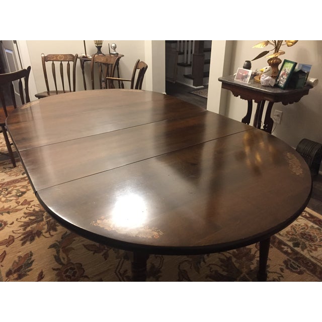 Vintage Hitchcock Dining Table With 4 Chairs Chairish