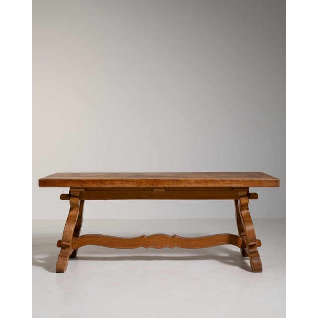 Spanish Oak Refectory Table For Sale In Greensboro - Image 6 of 11