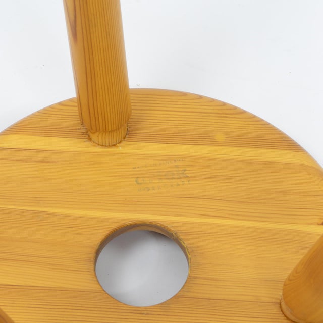 Brown Sauna Stool by Bertel Gardberg for Artek, Finland, 1970s For Sale - Image 8 of 9