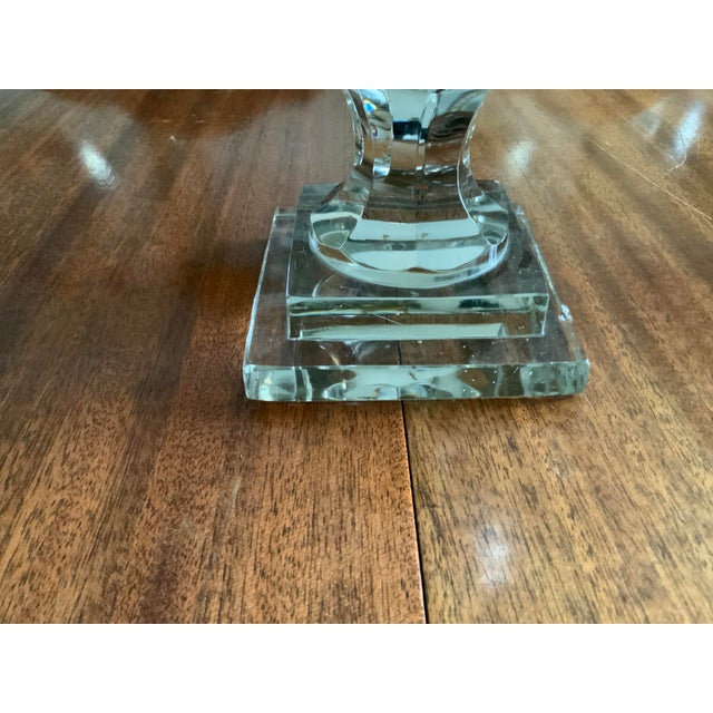 2000s Cut Glass Hurricane Candle Holders a Pair Chairish