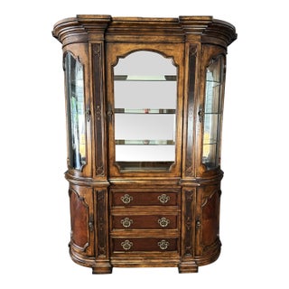 Bernhardt Walnut Finish China Cabinet For Sale