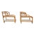 1950s Mid 20th Century 3 Tier Bent Bamboo Side Tables - A Pair For Sale