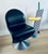 Verner Panton System 1-2-3 Swivel Chair Design Verner Panton, 1973 Brushed aluminum base Black leather upholstery Made by...