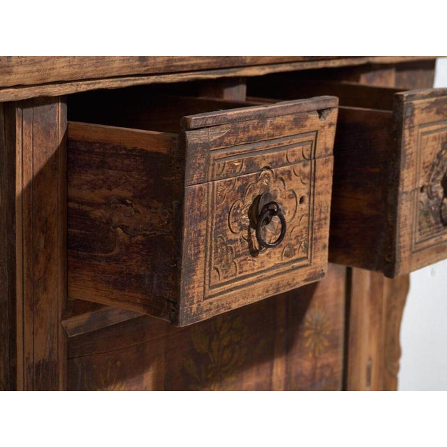 Antique Carved Pine Console For Sale - Image 4 of 10
